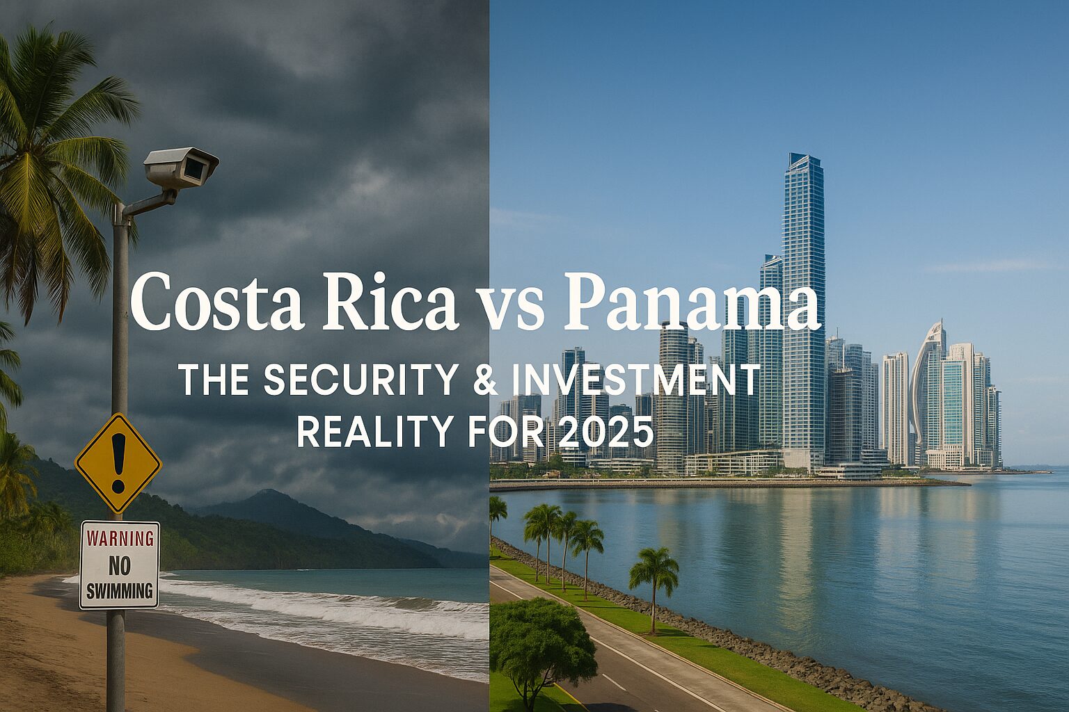 A passport, coffee, and a notebook on a table, used as the featured image for the Panama versus Costa Rica safety comparison.