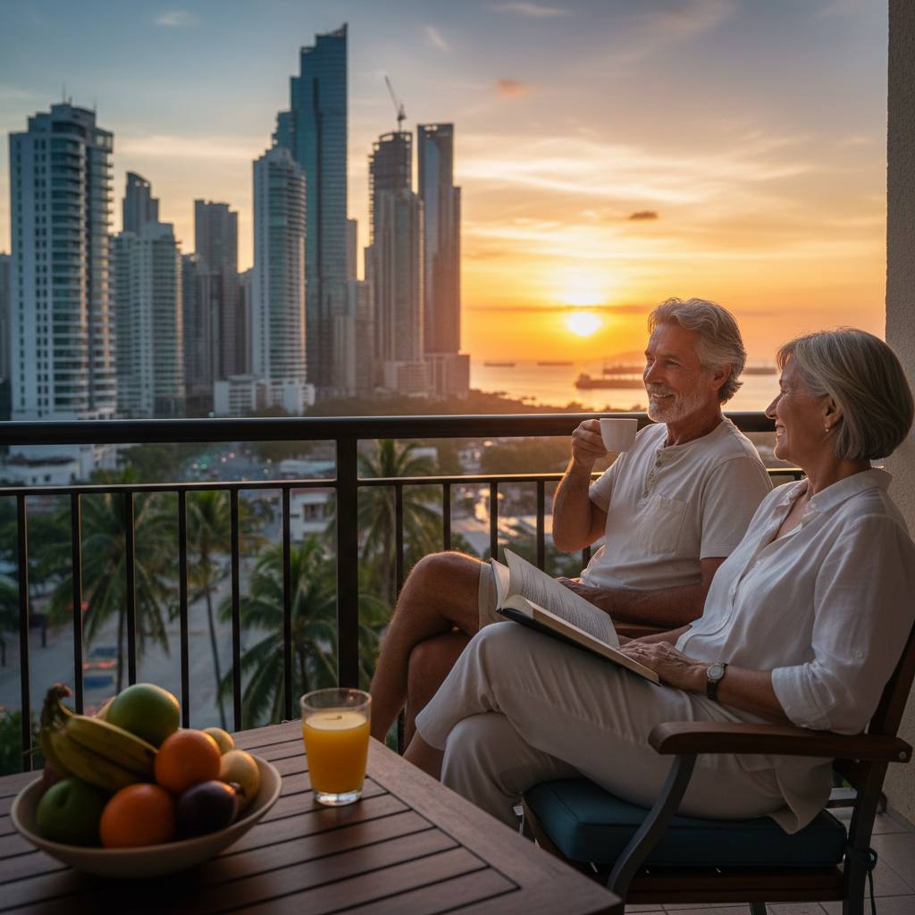 A quiet residential street in Panama, used as the featured image for the Pensionado visa guide.